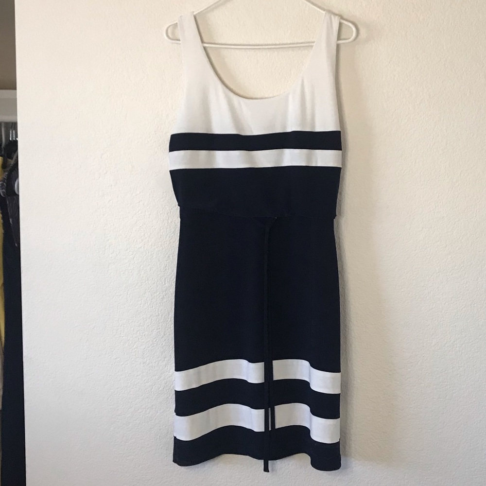 Ralph Lauren Black and White Striped Tank Dress